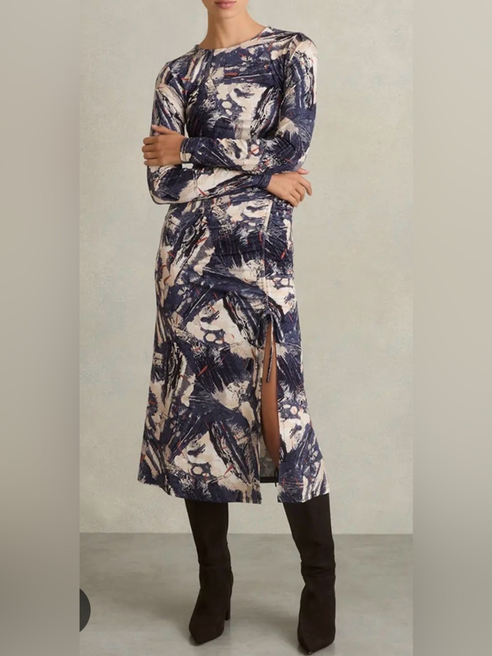 Reiss Riyo knit dress